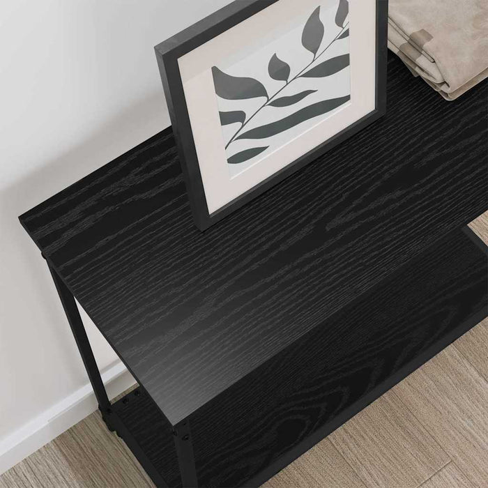 Masă de consolă Stejar negru 75 x 30.5 x 75 cm Lemn compozit - WALTI WALTI