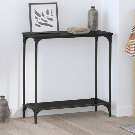 Masă de consolă Stejar negru 75 x 30.5 x 75 cm Lemn compozit - WALTI WALTI