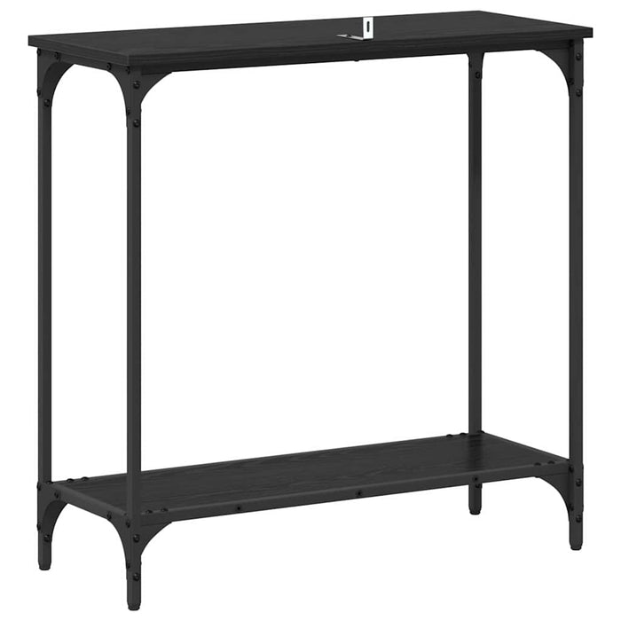 Masă de consolă Stejar negru 75 x 30.5 x 75 cm Lemn compozit - WALTI WALTI