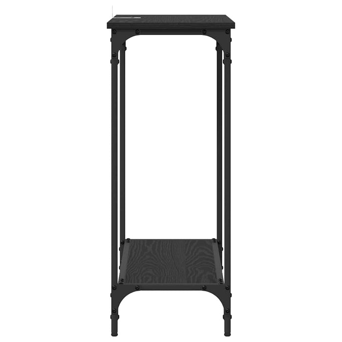 Masă de consolă Stejar negru 75 x 30.5 x 75 cm Lemn compozit - WALTI WALTI