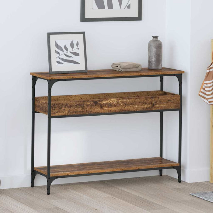Masă de consolă Lemn vechi 100 x 29 x 75 cm Lemn compozit - WALTI WALTI
