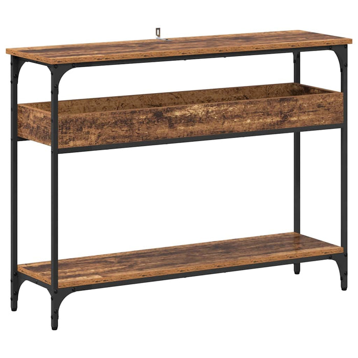 Masă de consolă Lemn vechi 100 x 29 x 75 cm Lemn compozit - WALTI WALTI