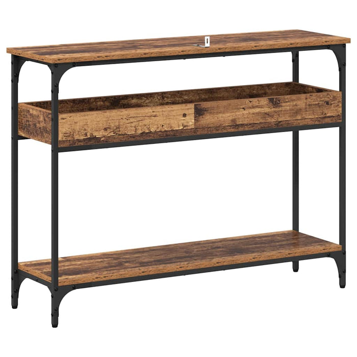 Masă de consolă Lemn vechi 100 x 29 x 75 cm Lemn compozit - WALTI WALTI