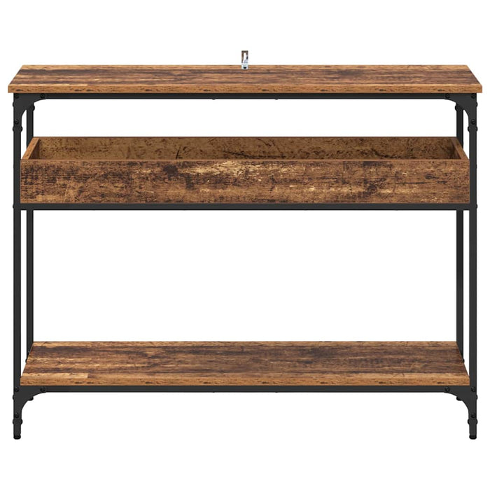Masă de consolă Lemn vechi 100 x 29 x 75 cm Lemn compozit - WALTI WALTI