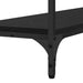 Masă de consolă Stejar negru 100 x 29 x 75 cm Lemn compozit - WALTI WALTI