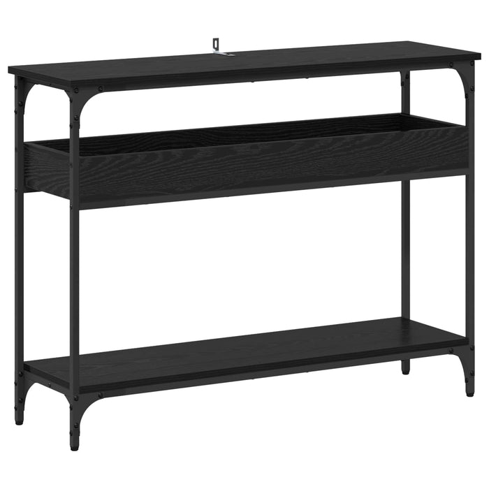 Masă de consolă Stejar negru 100 x 29 x 75 cm Lemn compozit - WALTI WALTI