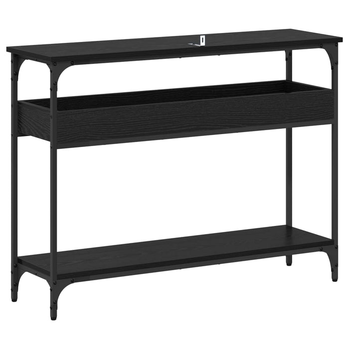 Masă de consolă Stejar negru 100 x 29 x 75 cm Lemn compozit - WALTI WALTI