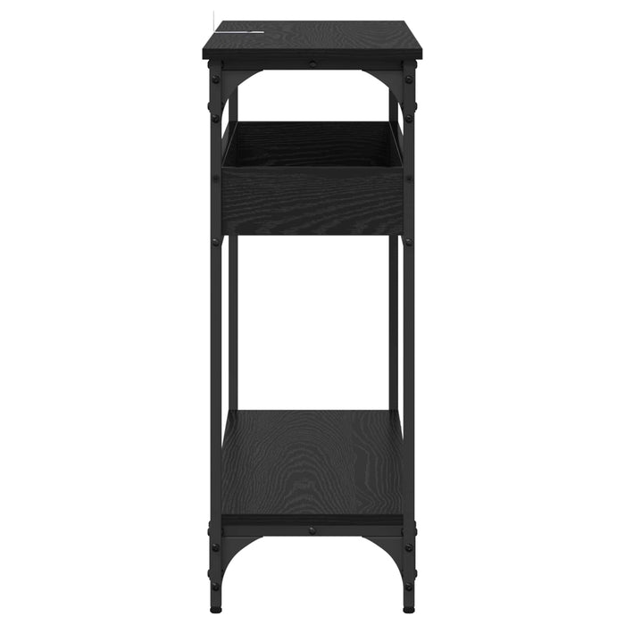 Masă de consolă Stejar negru 100 x 29 x 75 cm Lemn compozit - WALTI WALTI