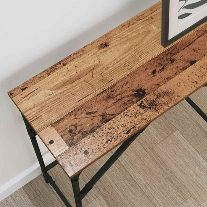 Masă de consolă Lemn Vechi 140 x 29 x 75 cm Lemn prelucrat WALTI