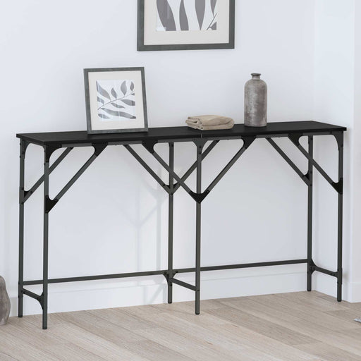 Masă de consolă Stejar Negru 140 x 29 x 75 cm Lemn compozit - WALTI WALTI