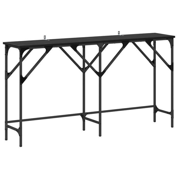 Masă de consolă Stejar Negru 140 x 29 x 75 cm Lemn compozit - WALTI WALTI