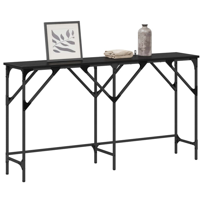 Masă de consolă Stejar Negru 140 x 29 x 75 cm Lemn compozit - WALTI WALTI