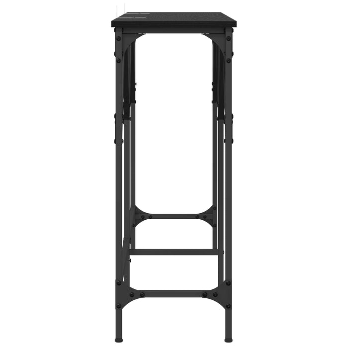 Masă de consolă Stejar Negru 140 x 29 x 75 cm Lemn compozit - WALTI WALTI