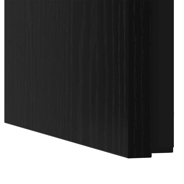 Masă de Cafea cu Tăvi Lăsate 3 pcs Stejar negru 60 x 35 x 56 cm - WALTI WALTI