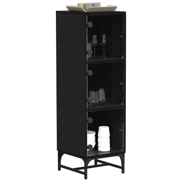 Bufet Stejar Negru 35 x 37 x 117 cm - WALTI WALTI