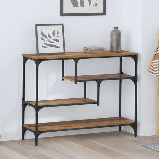 Masă de consolă Lemn vechi 100 x 30 x 75 cm Lemn compozit - WALTI WALTI
