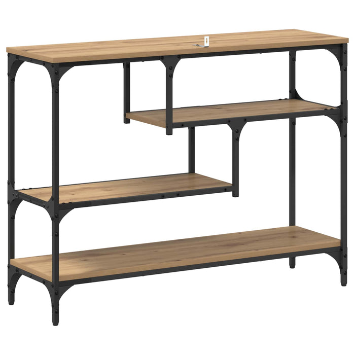 Masă de consolă Stejar Artizanal 100 x 30 x 75 cm Lemn compozit - WALTI WALTI