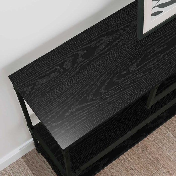 Masă de consolă Stejar Negru 100 x 30 x 75 cm Lemn compozit - WALTI WALTI
