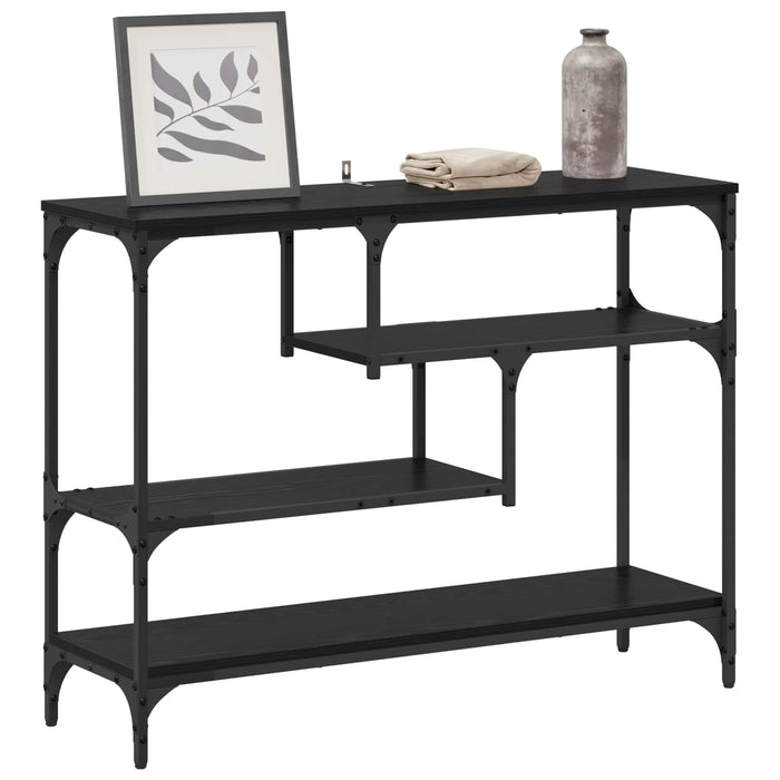 Masă de consolă Stejar Negru 100 x 30 x 75 cm Lemn compozit - WALTI WALTI