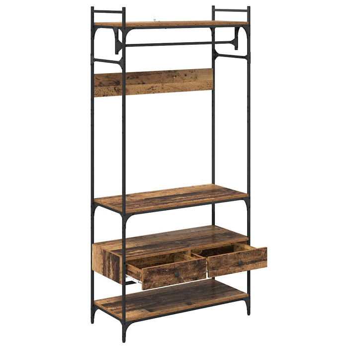 Dulap cu sertar Lemn vechi 89 x 39 x 184.5 cm Lemn compozit - WALTI WALTI