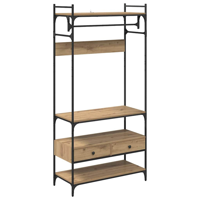 Dulap cu raft stejar artizanal 89 x 39 x 184.5 cm Lemn compozit - WALTI WALTI