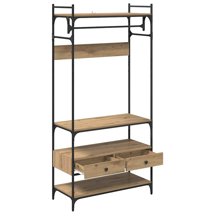 Dulap cu raft stejar artizanal 89 x 39 x 184.5 cm Lemn compozit - WALTI WALTI