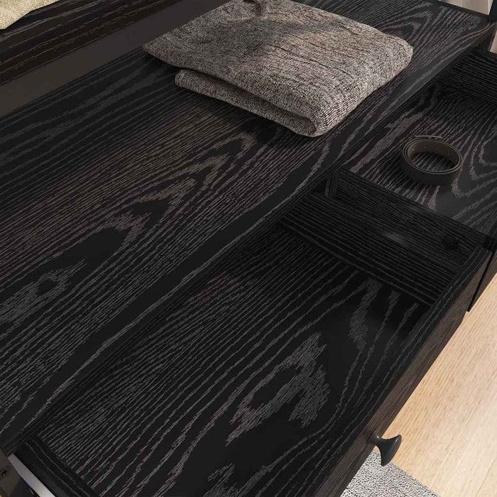 Dulap cu sertar Stejar negru 89 x 39 x 184.5 cm Lemn compozit - WALTI WALTI