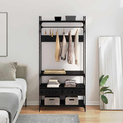 Dulap cu sertar Stejar negru 89 x 39 x 184.5 cm Lemn compozit - WALTI WALTI