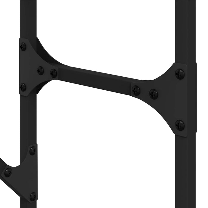 Raft pentru mașină de spălat cu raft Negru 0ak 67 x 25 x 163 cm WALTI