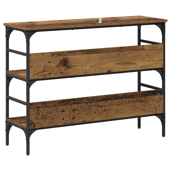 Masă de consolă Lemn vechi 100 x 32 x 75 cm Lemn compozit WALTI