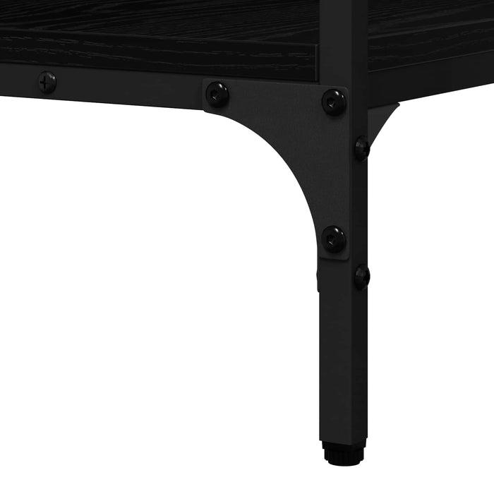 Masă de consolă Stejar negru 100 x 32 x 75 cm Lemn compozit - WALTI WALTI