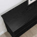 Masă de consolă Stejar negru 100 x 32 x 75 cm Lemn compozit - WALTI WALTI