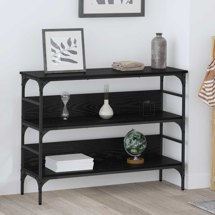 Masă de consolă Stejar negru 100 x 32 x 75 cm Lemn compozit - WALTI WALTI