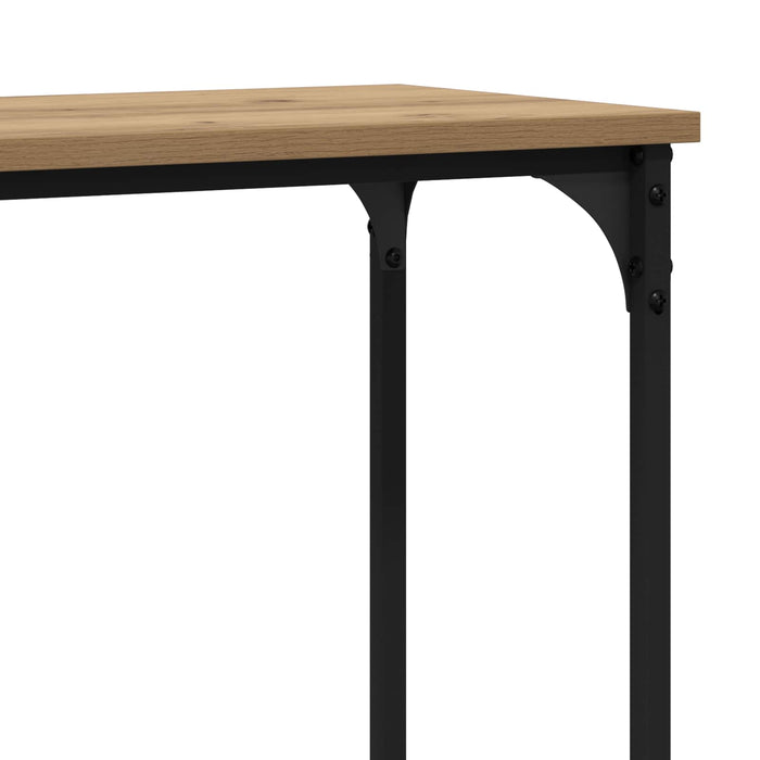 Masă de consolă stejar artizanal 160 x 29 x 80 cm Lemn compozit - WALTI WALTI