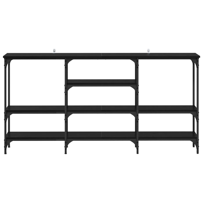 Masă de consolă Stejar negru 160 x 29 x 80 cm Lemn compozit - WALTI WALTI