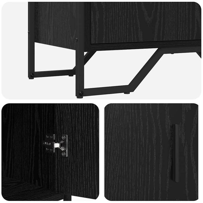 Bufet Negru 78 x 35.5 x 74.5 cm Lemn compozit - WALTI WALTI