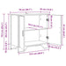 Bufet Negru 78 x 35.5 x 74.5 cm Lemn compozit - WALTI WALTI