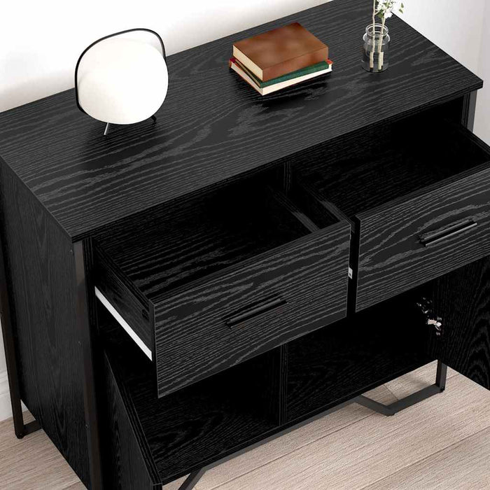 Bufet Stejar negru 79.5 x 35.5 x 74.5 cm Lemn compozit - WALTI WALTI