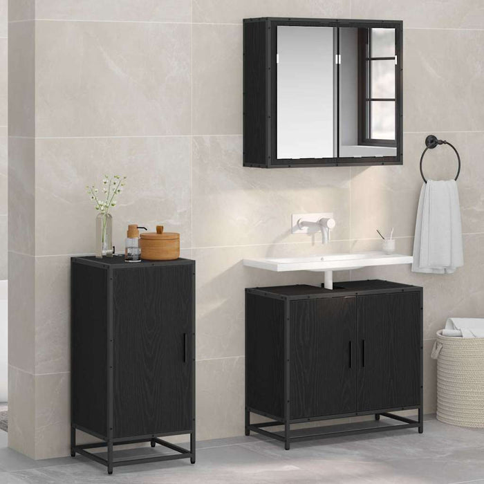 Bufet Stejar negru 35 x 35.5 x 76 cm Lemn compozit - WALTI WALTI
