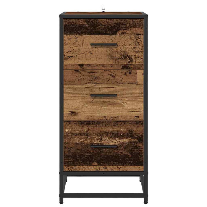 Bufet cu sertar Lemn vechi 35.5 x 35 x 76 cm Lemn compozit - WALTI WALTI