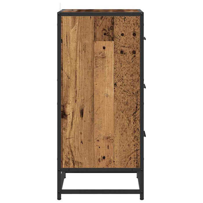 Bufet cu sertar Lemn vechi 35.5 x 35 x 76 cm Lemn compozit - WALTI WALTI