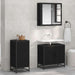 Bufet cu sertar Stejar negru 35.5 x 35 x 76 cm Lemn compozit - WALTI WALTI