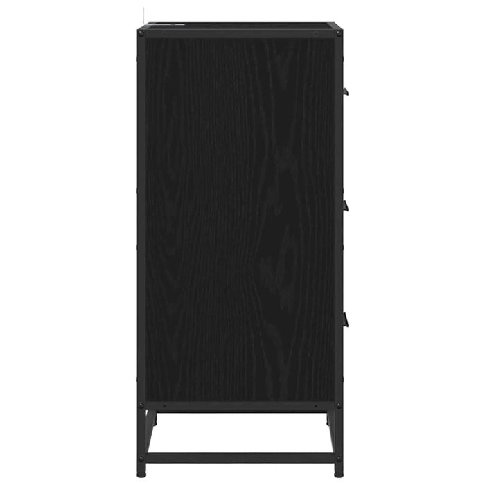 Bufet cu sertar Stejar negru 35.5 x 35 x 76 cm Lemn compozit - WALTI WALTI