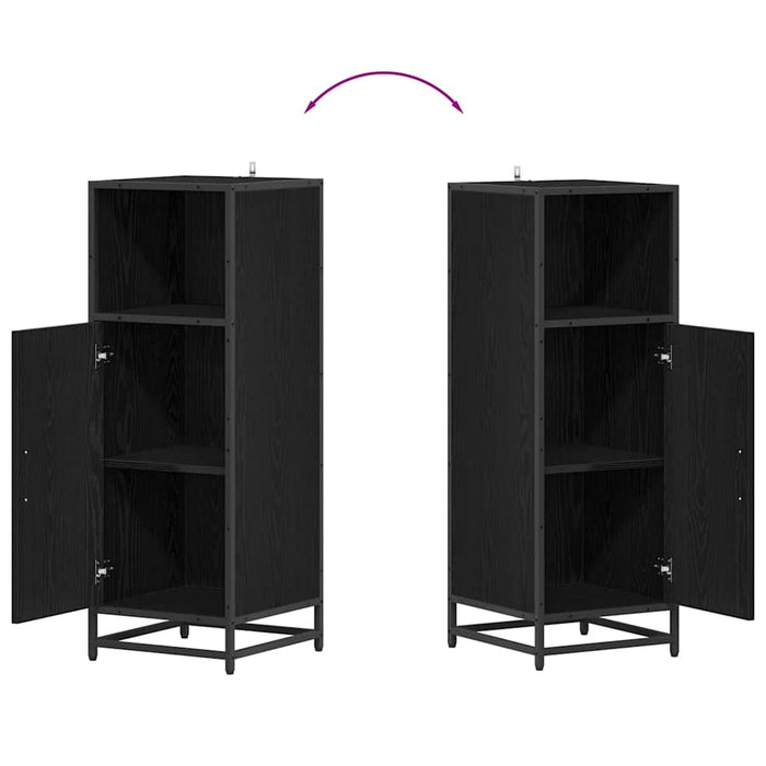 Set de mobilier pentru baie Stejar Negru 35 x 37,5 x 100 cm - WALTI WALTI