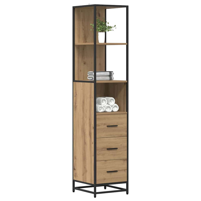 Set de mobilier pentru baie Stejar Artizanal 35 x 37,5 x 166 cm - WALTI WALTI