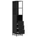 Dulap de Baie cu sertar cu raft Stejar negru 35 x 37.5 x 166 cm - WALTI WALTI