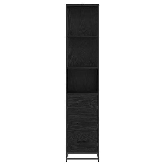 Dulap de Baie cu sertar cu raft Stejar negru 35 x 37.5 x 166 cm - WALTI WALTI