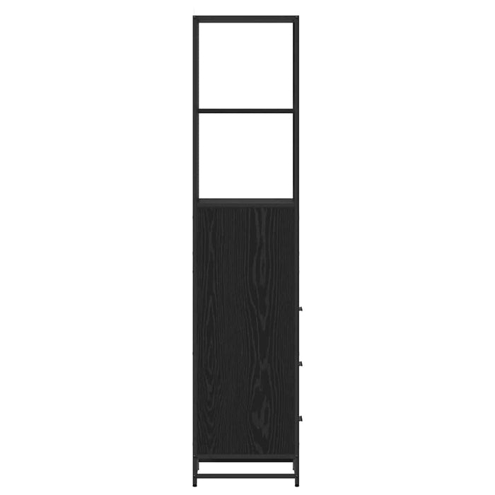 Dulap de Baie cu sertar cu raft Stejar negru 35 x 37.5 x 166 cm - WALTI WALTI