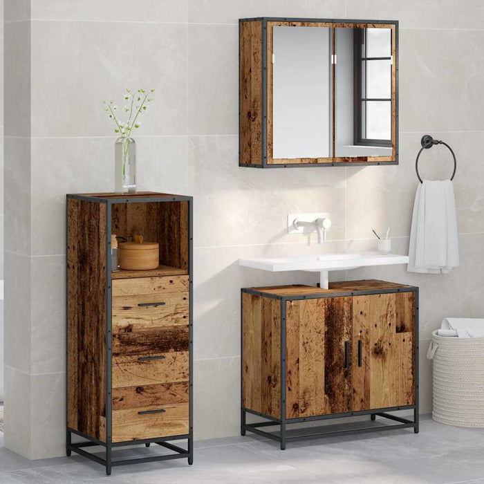Set de mobilier pentru baie Lemn Vechi 35 x 37,5 x 100 cm - WALTI WALTI