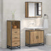 Set de mobilier pentru baie Stejar Artizanal 35 x 37,5 x 100 cm - WALTI WALTI